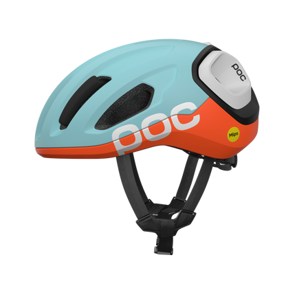 Rennradhelm POC AMIDAL MIPS Blau/Orange Matt