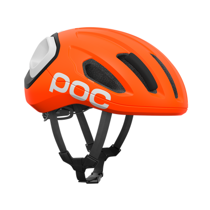 Rennradhelm POC AMIDAL Matt Orange/Matt Schwarz/Matt Weiß