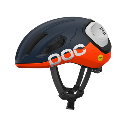 Rennradhelm POC AMIDAL Marine/Orange/Weiß Matt