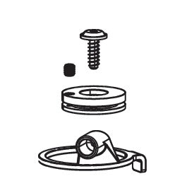 ROCKSHOX Remote 17 mm Druckstufenkartuschen-Bedienknopf-Kit für XC32 (POPLOC/PUSHLOC) #11.4018.011.001