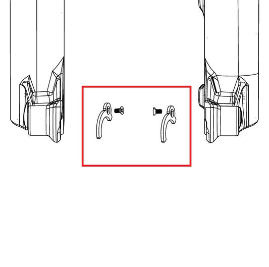 Nabenadapter ROCKSHOX ENDCAP 31>21mm PIKE C1/LYRIK D1/ZEB A2 FLIGHT ATTENDANT (2023+)