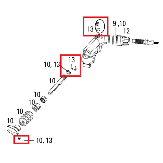 ROCKSHOX SID/REVELATION XLOC Remote Service Kit