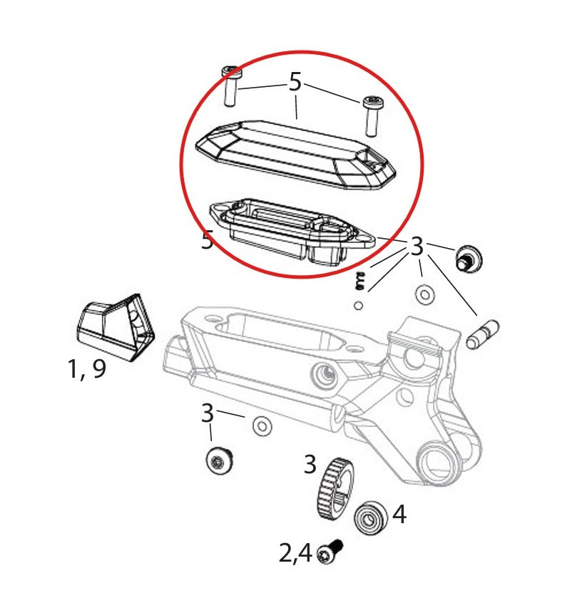 SRAM MAVEN Ultimate/Silver/Bronze Bremshebel Abdeckung Kit