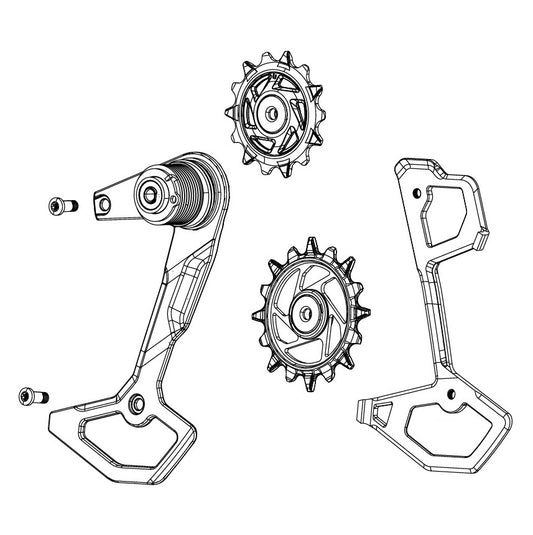 SRAM XX-SL T-TYPE EAGLE AXS Schaltauge und Schaltrollen