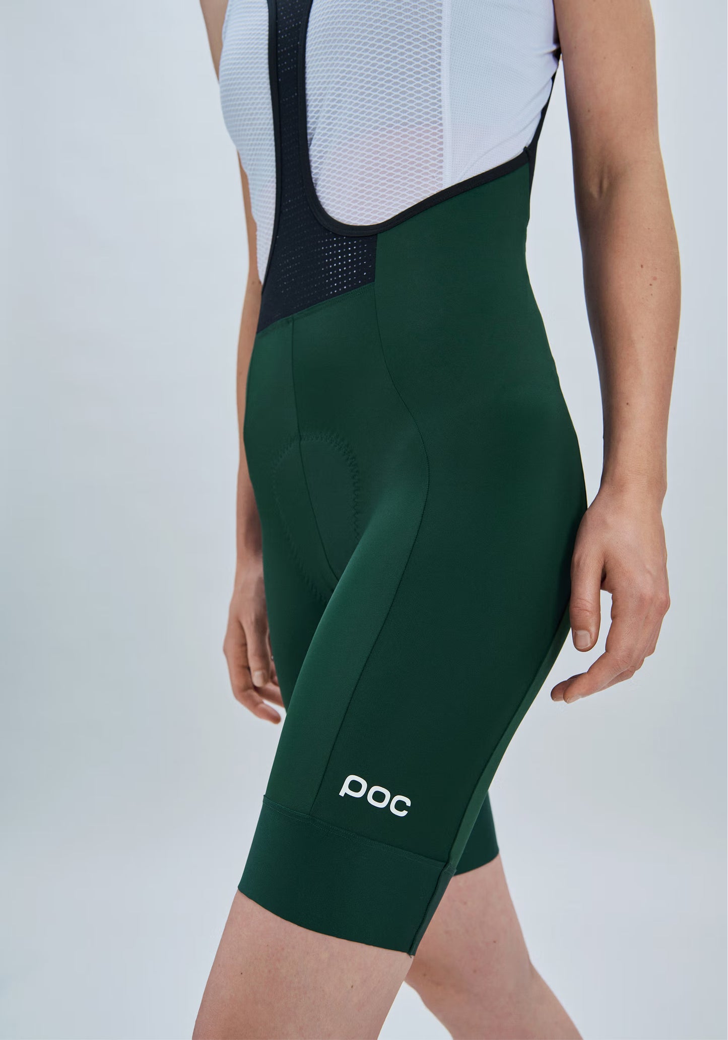 POC CADENCE Damen Kurze Trägerhose Grün