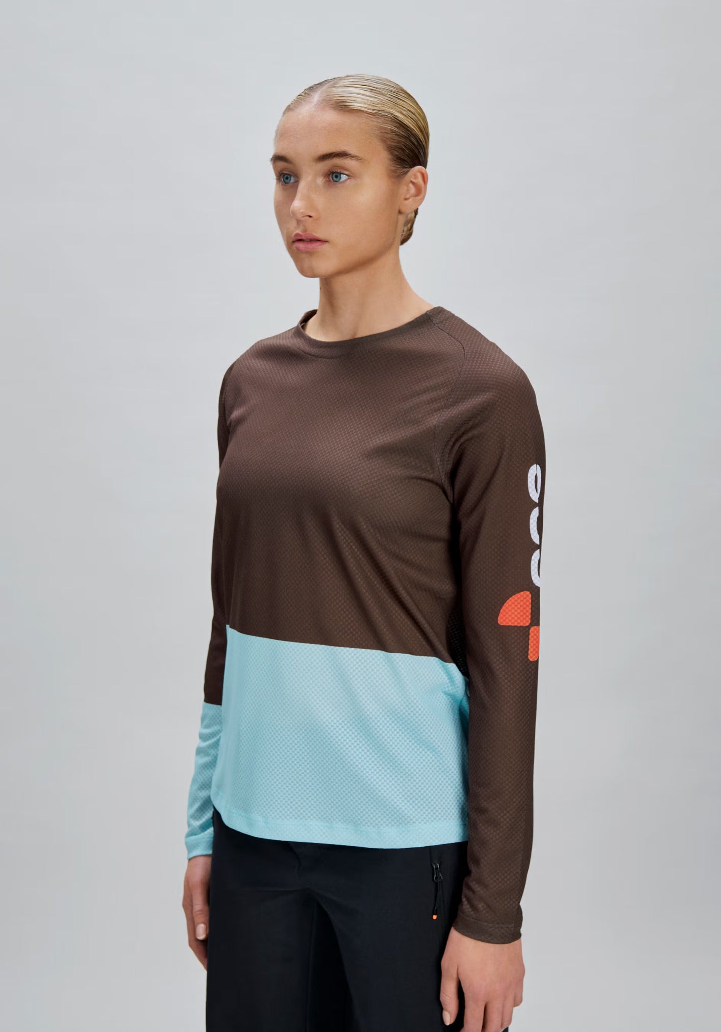 Trikot POC MOTION AIR Langarm Frau Bronze/Blau
