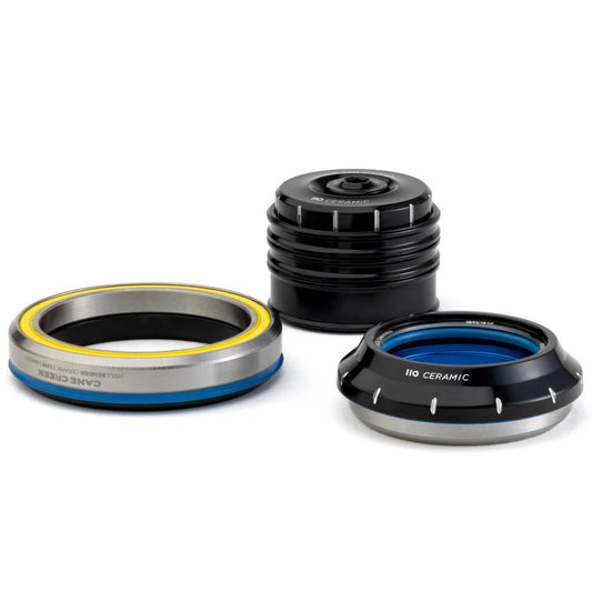 Steuersatz CANE CREEK 110 Ceramic Tapered , 1 1/8"-1.5", IS41/28.6/H9 | IS52/40, black/silver