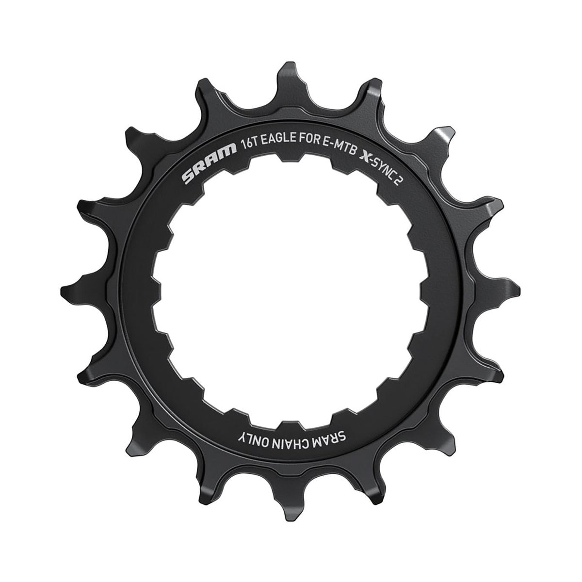 Einfach-Kettenblatt SRAM EAGLE X-SYNC 2 11/12-fach BOSCH Direct Mount — Kettenblatt auf weißem Hintergrund