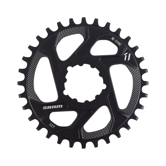 Einfach-Kettenblatt SRAM X-SYNC SCHMAL-BREIT BOOST 11-fach Direct Mount, 3 mm Versatz — Kettenblatt auf weißem Hintergrund