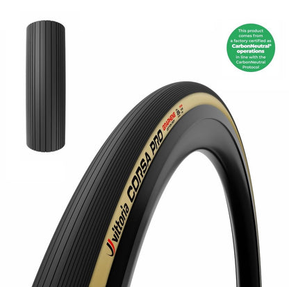 VITTORIA CORSA PRO WIDE Graphene G2.0 Tubeless-Ready-Reifen Beige