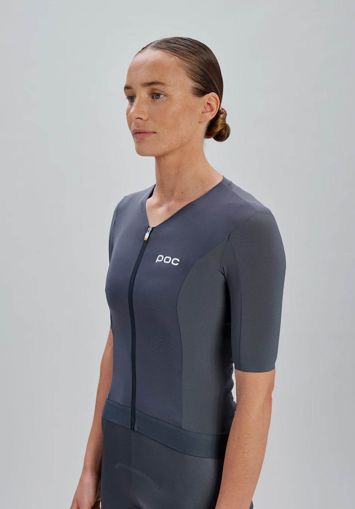 POC RACEDAY Damen Trikot Kurzarm Grau