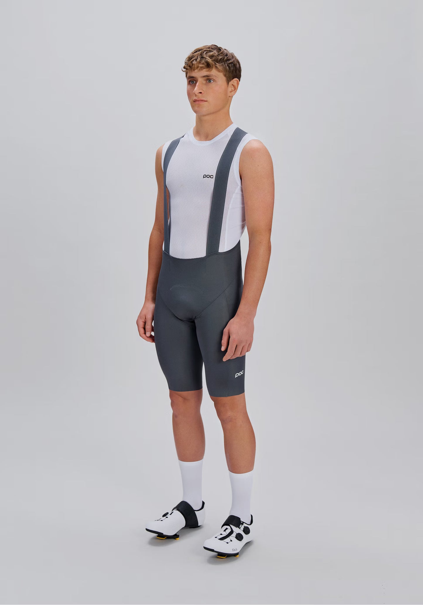 POC RACEDAY Kurze Trägerhose Grau