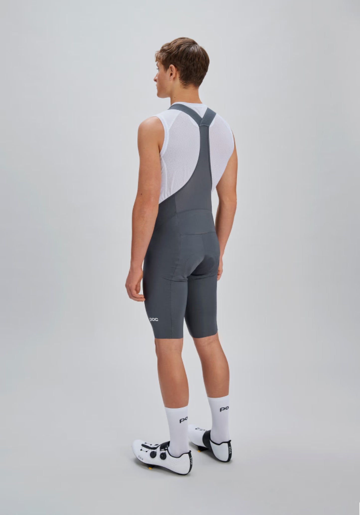 POC RACEDAY Kurze Trägerhose Grau