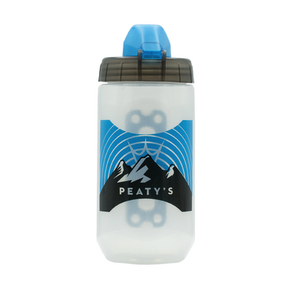 Trinkflaschen- und Halter-Set PEATY'S X FIDLOCK Sunrise (450ml) Transparent