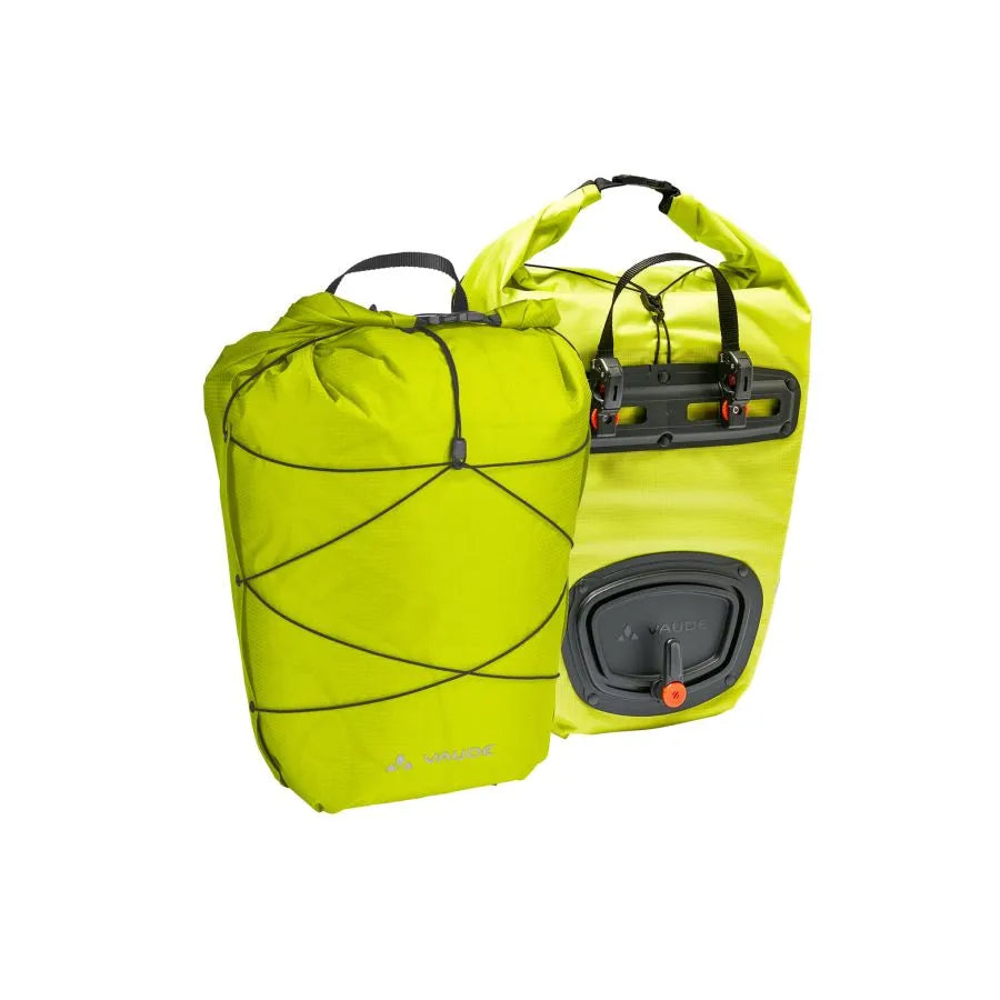 Paar VAUDE AQUA BACK LIGHT 38 L Gelb Gepäckträgertasche