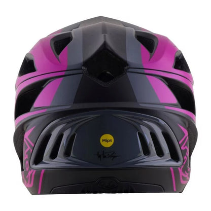 MTB-Helm TROY LEE DESIGNS STAGE 2 HIGH VIZ Grau/Neon Fuchsia