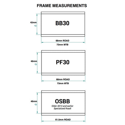 Tretlager PRAXIS BB/PF30 73 mm