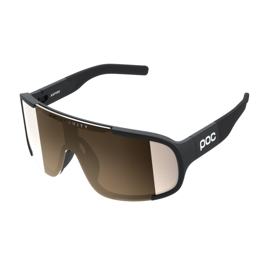 POC ASPIRE Brille Schwarz Clarity-Bildschirm Trail/Partly Sunny Silver