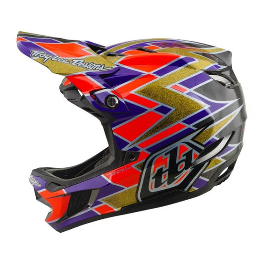 MTB-Helm TROY LEE DESIGNS D4 CARBON MIPS FLUSH Orange/Violett