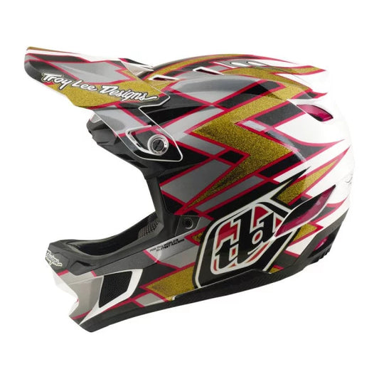 MTB-Helm TROY LEE DESIGNS D4 COMPOSITE MIPS FLUSH Schwarz/Gold