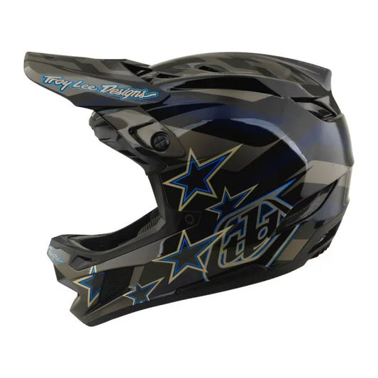 MTB-Helm TROY LEE DESIGNS D4 COMPOSITE MIPS BURST Schwarz/Blau