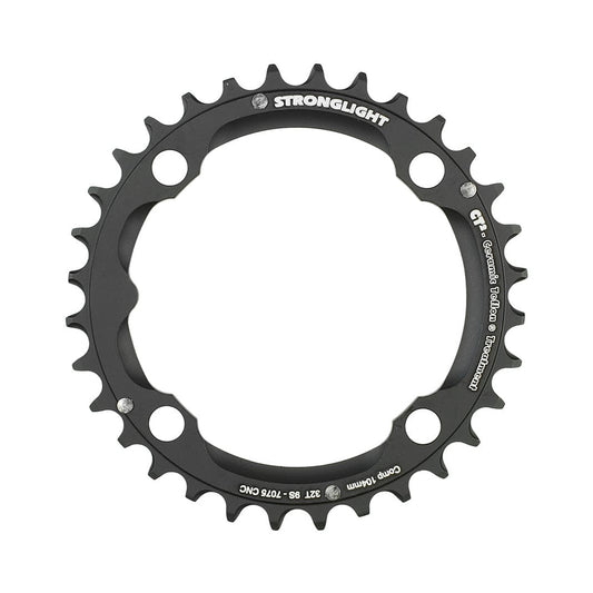 Mittleres Kettenblatt STRONGLIGHT CT² 9-fach, 4-Loch, 104 mm — Kettenblatt auf weißem Hintergrund