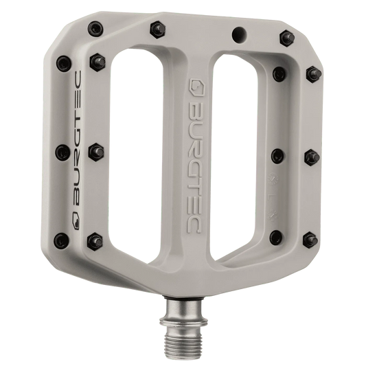Flat Pedals BURGTEC MK4 Composite Nase Grey Grau