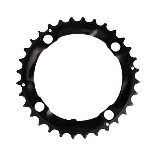 Mittleres Kettenblatt STRONGLIGHT Aluminium 5083 9-fach, 4-Loch, 104 mm — Kettenblatt auf weißem Hintergrund