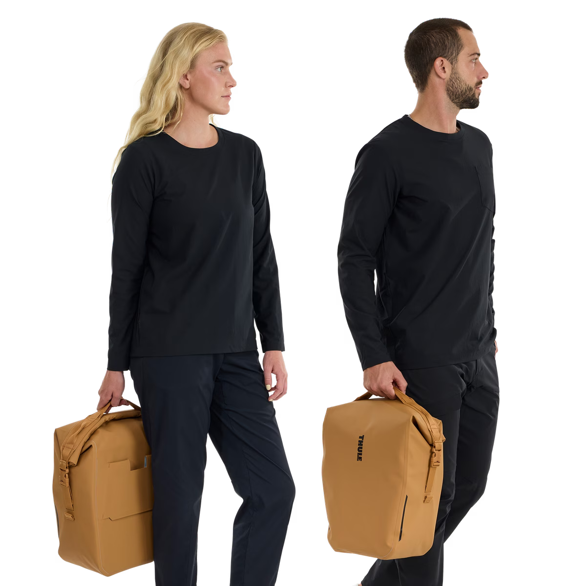 Paar THULE SHIELD 22 L Orange Gepäckträgertaschen