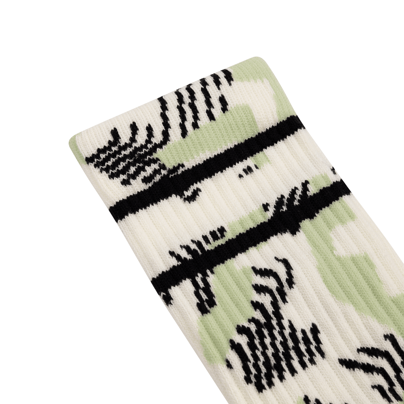 BURGTEC PATTERNED Socken Weiß/Grün