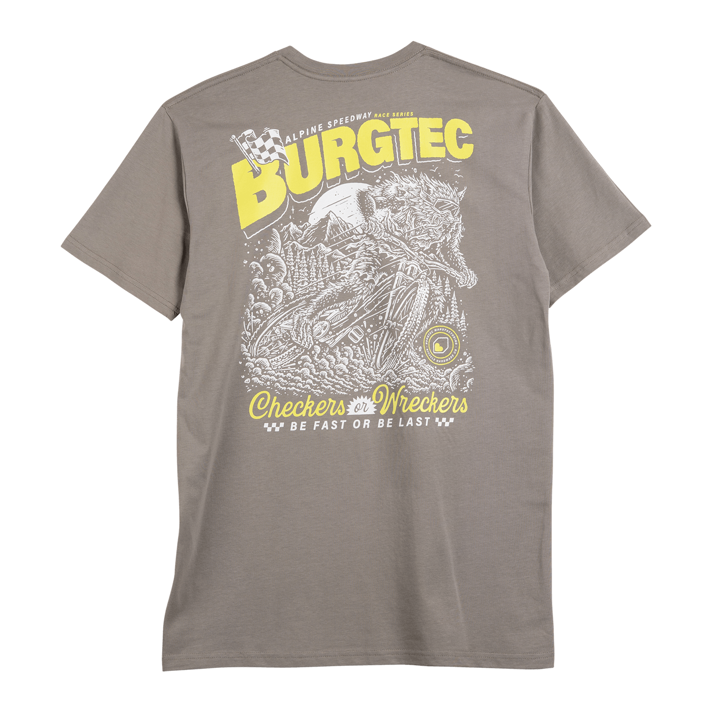 BURGTEC ALPINE SPEEDWAY T-Shirt, grau