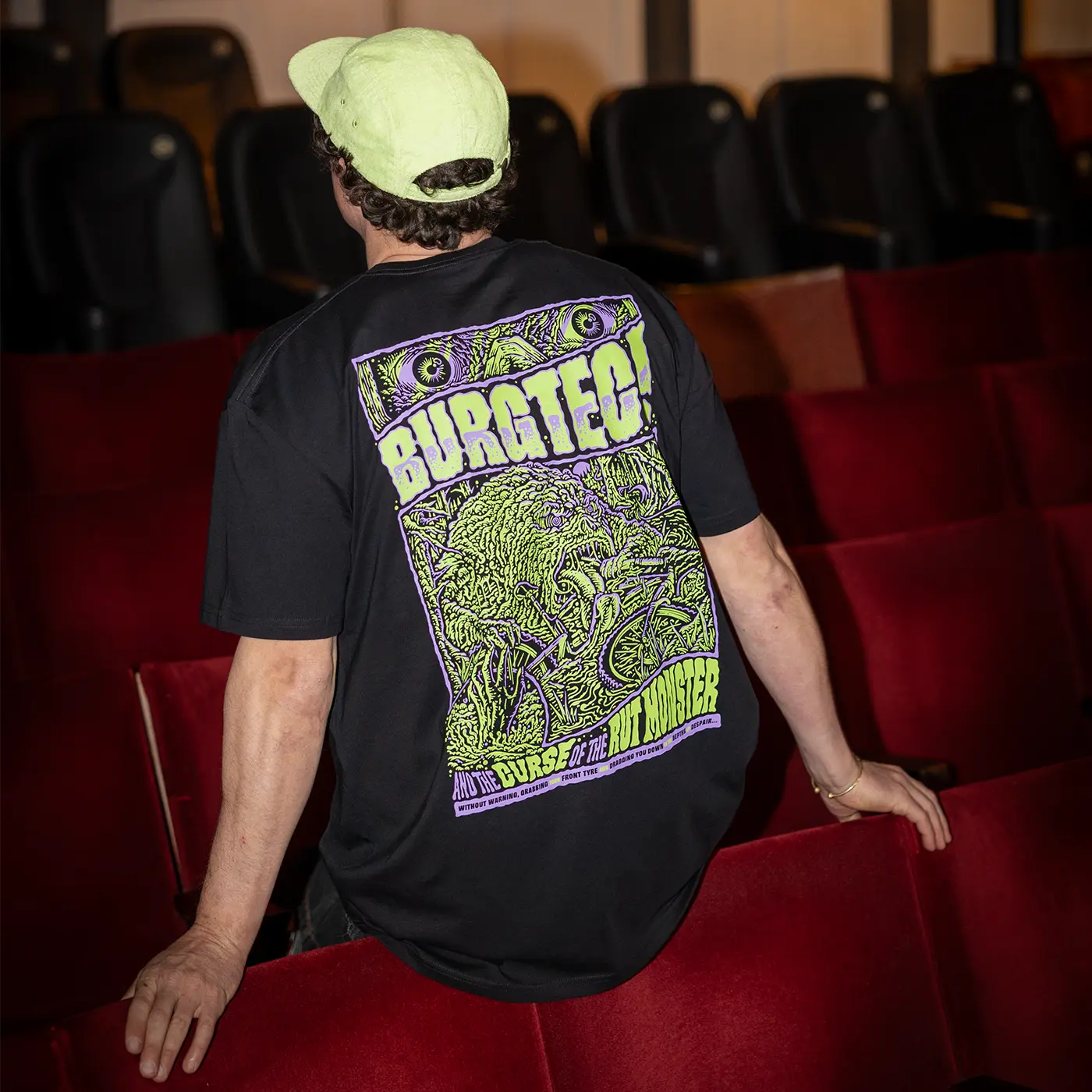 BURGTEC RUT MONSTER T-Shirt, Schwarz