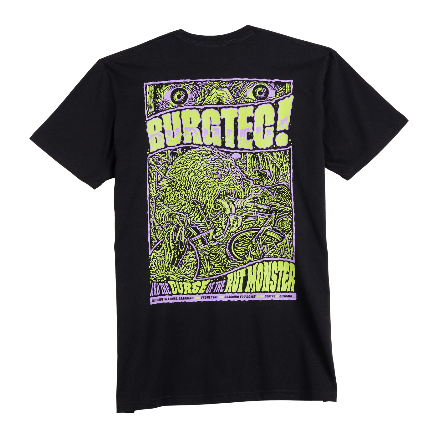 BURGTEC RUT MONSTER T-Shirt, Schwarz