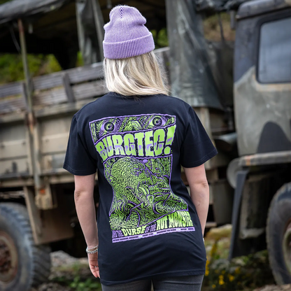 T-Shirt BURGTEC RUT MONSTER Schwarz