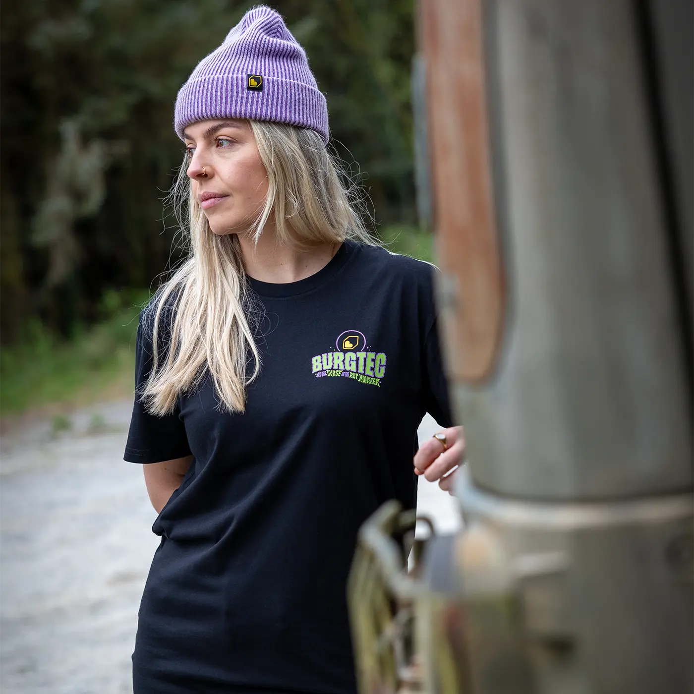 BURGTEC RUT MONSTER T-Shirt, Schwarz