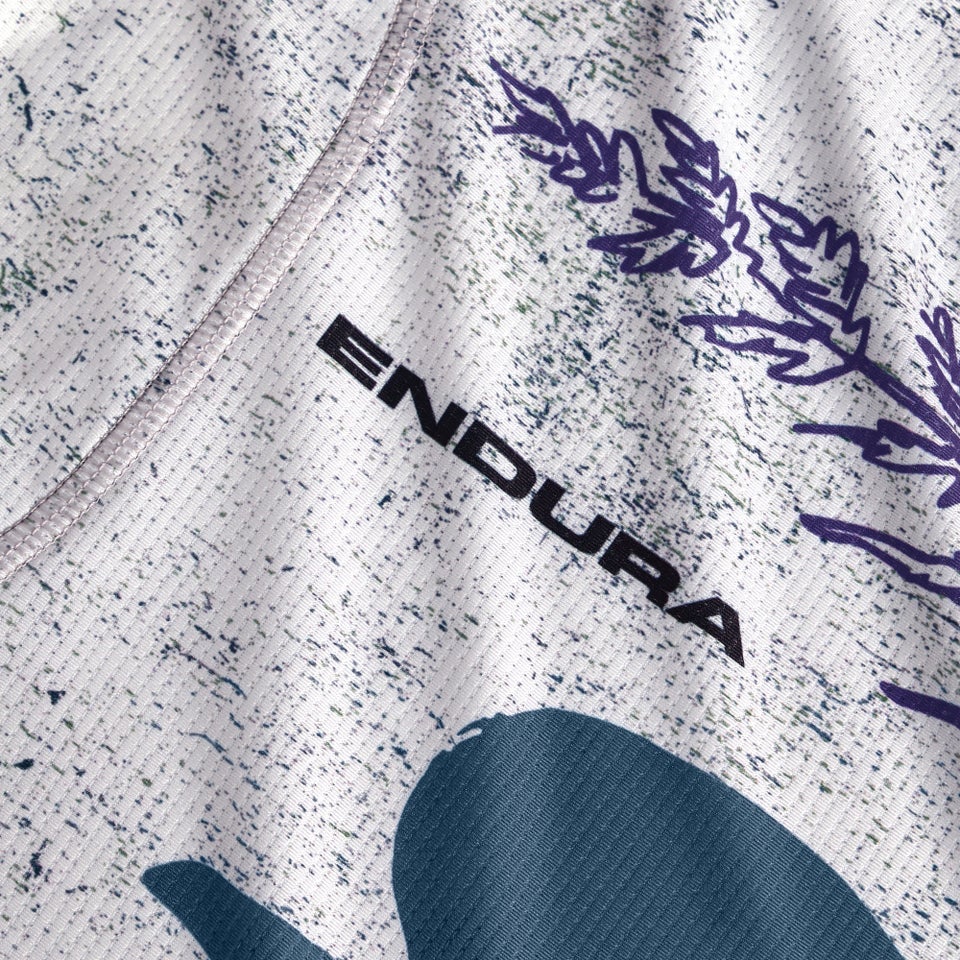 ENDURA SINGLETRACK PRINT TEE Trikot Kurzarm Women Aero Blue