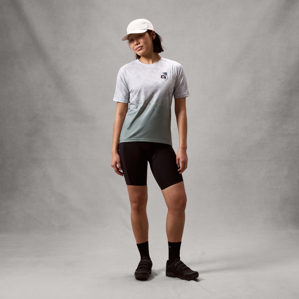 ENDURA SINGLETRACK PRINT TEE Trikot Kurzarm Women Aero Blue