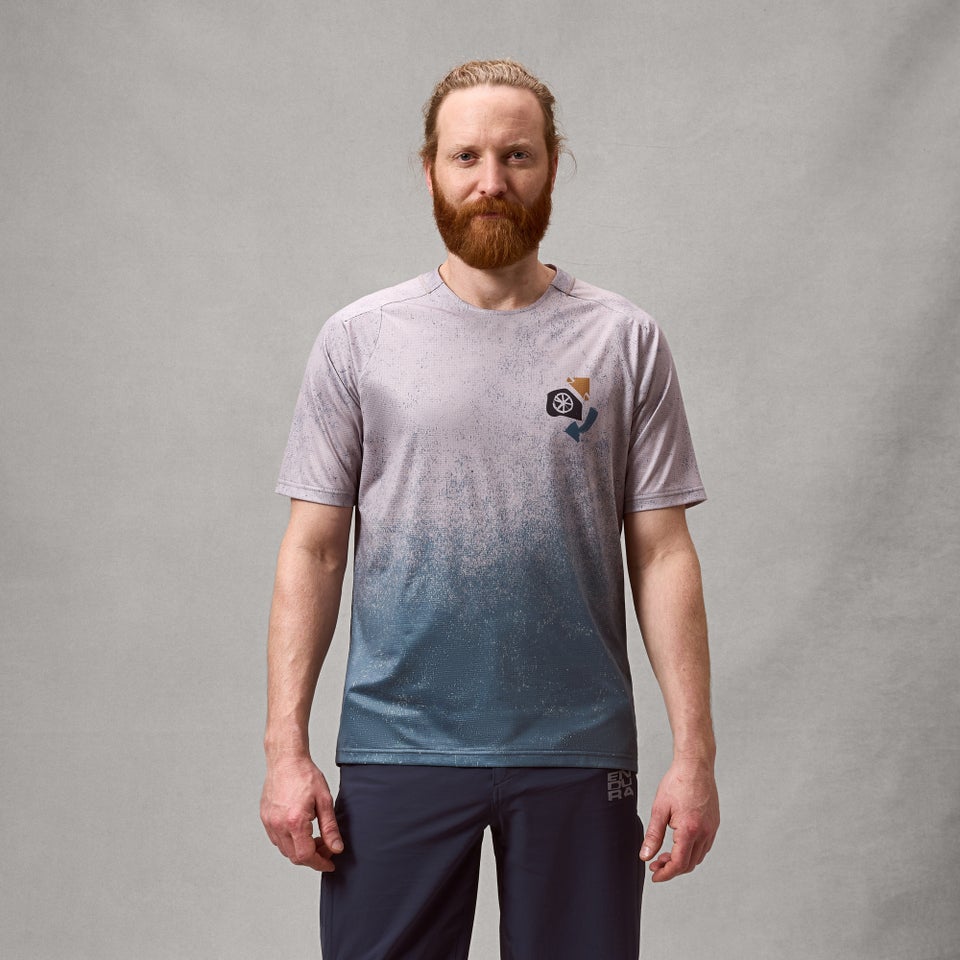 ENDURA SINGLETRACK PRINT Trikot Kurzarm Titanium