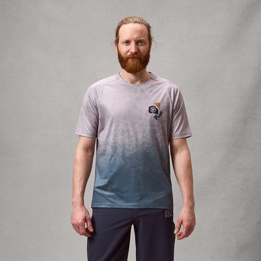 ENDURA SINGLETRACK PRINT Trikot Kurzarm Titanium