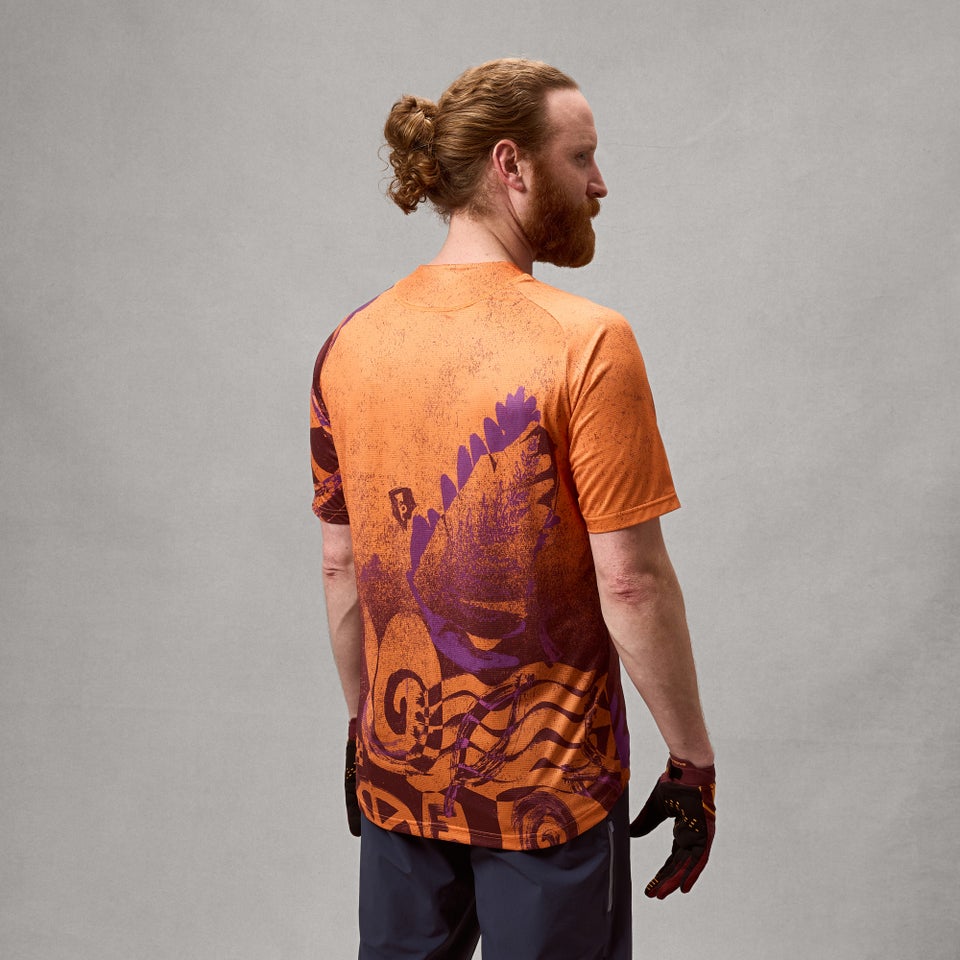 ENDURA SINGLETRACK PRINT Trikot Kurzarm End Orange