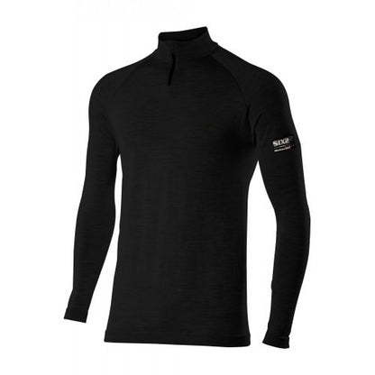 Unterhemd SIXS TS13 MERINOS Lange Ärmel Schwarz