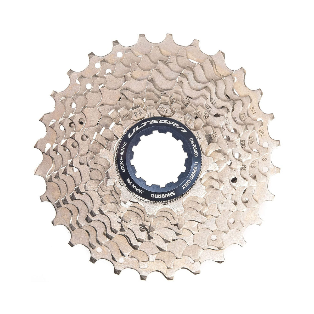 SHIMANO ULTEGRA CS-R8000 11-fach-Kassette – Hauptfoto auf weißem Hintergrund