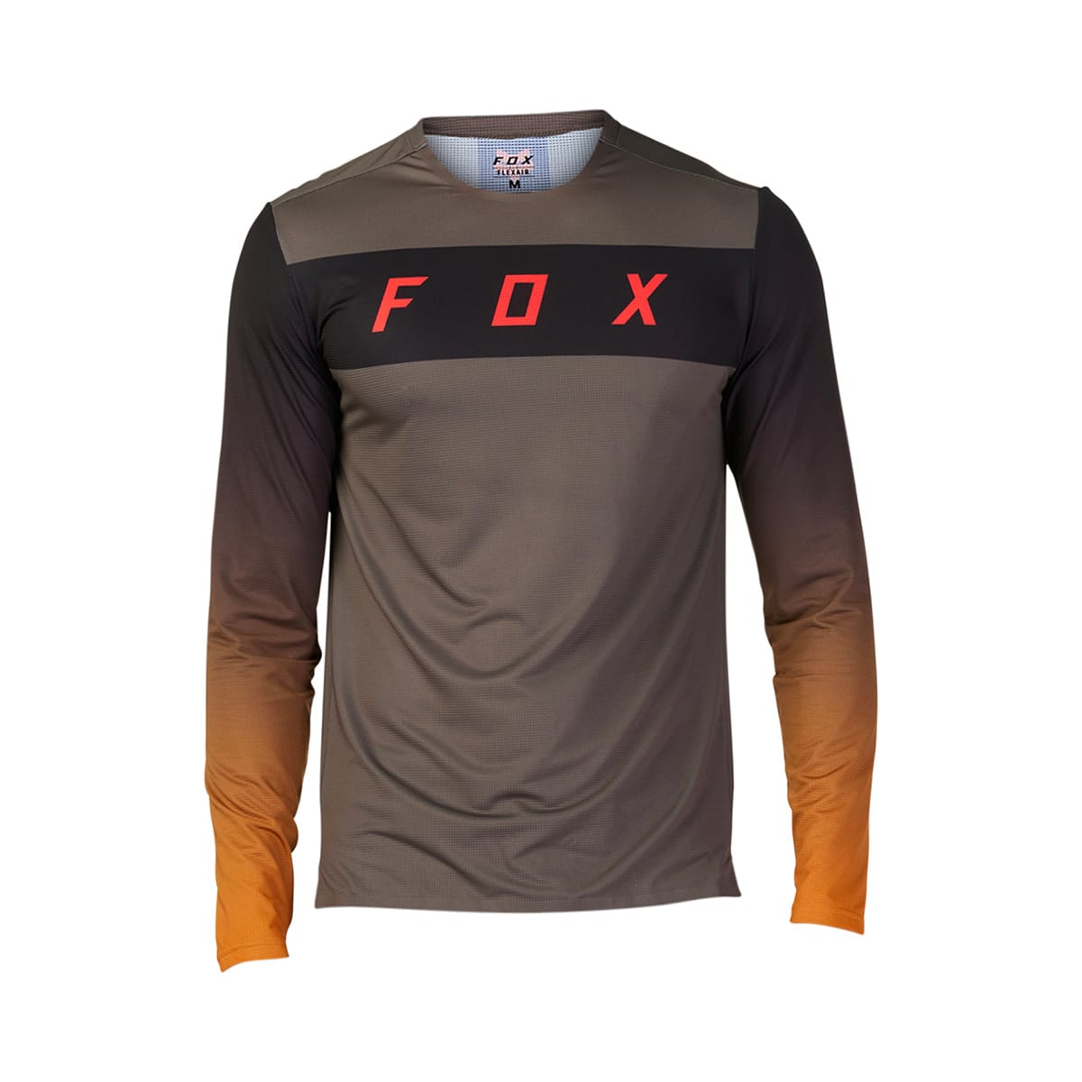 FOX FLEXAIR ARCADIA Trikot Langarm Grau/Braun