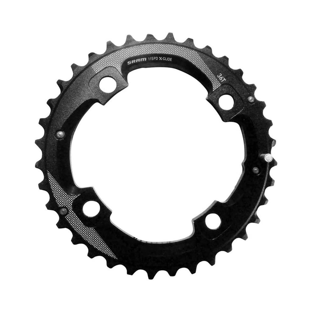 Äußeres Kettenblatt SRAM AL5 11-fach, 4-Loch, 104 mm — Kettenblatt auf weißem Hintergrund
