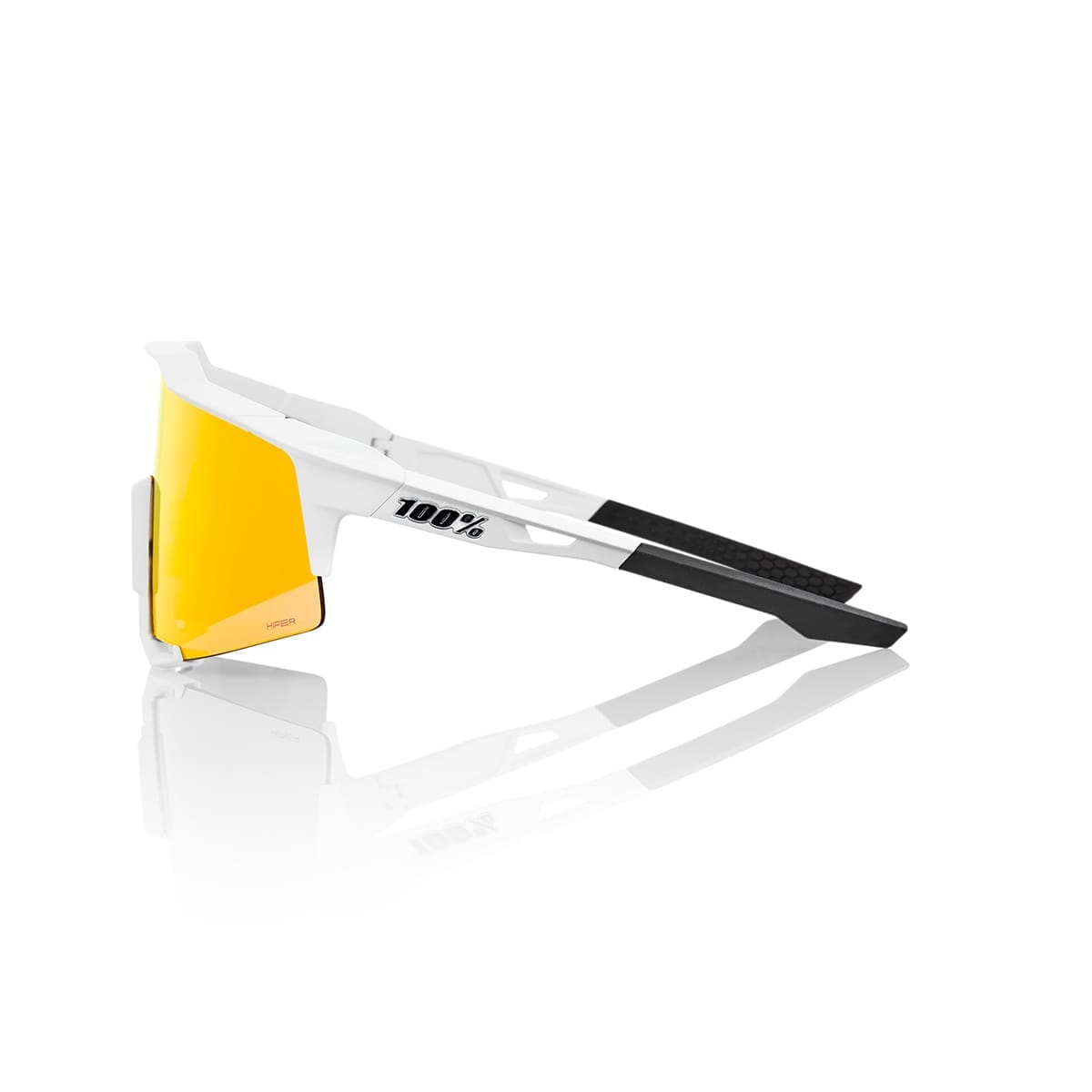 Lunettes 100%  SPEEDCRAFT SOFT Blanc Hiper Mirror Rouge