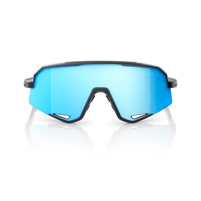 Brille 100% SLENDALE Schwarz Matt Hipper Mirror Blau