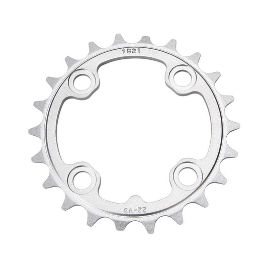 SRAM MTB 64BCD V3 TUNGSTEN Innenkettenblatt, 9-fach, 4-Loch, 64 mm — Ansicht des Kettenblatts auf weißem Hintergrund
