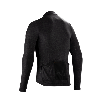 Trikot LEATT MTB ENDURANCE 4.0 Lange Ärmel Schwarz