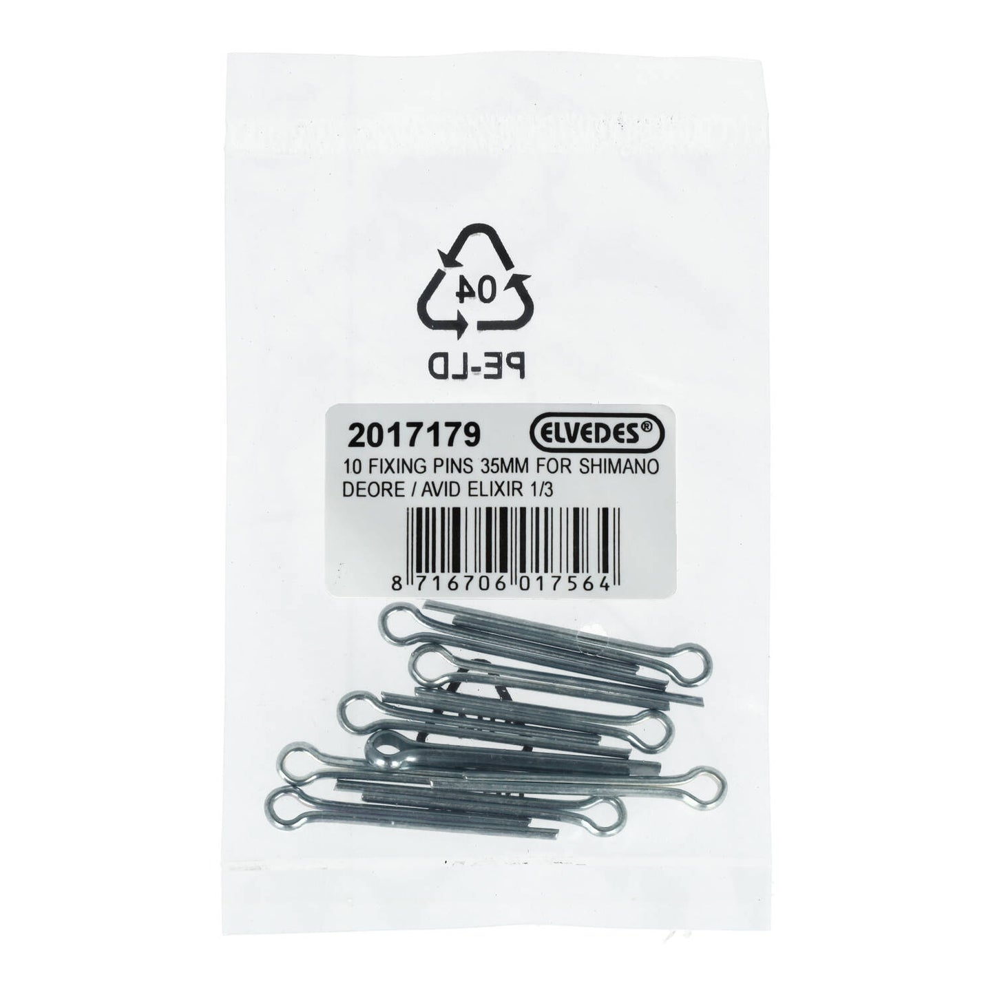 Satz von 10 ELVEDES Stiften für Shimano Deore/Avid Elixir