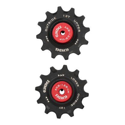 Schaltungsrollen ELVEDES 12 Zähne Sram Red/Force AXS 12V Keramiklager NW